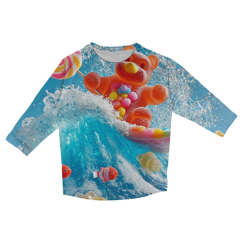 Gummy Reef Splash Parade cotton quarter sleeve shirts