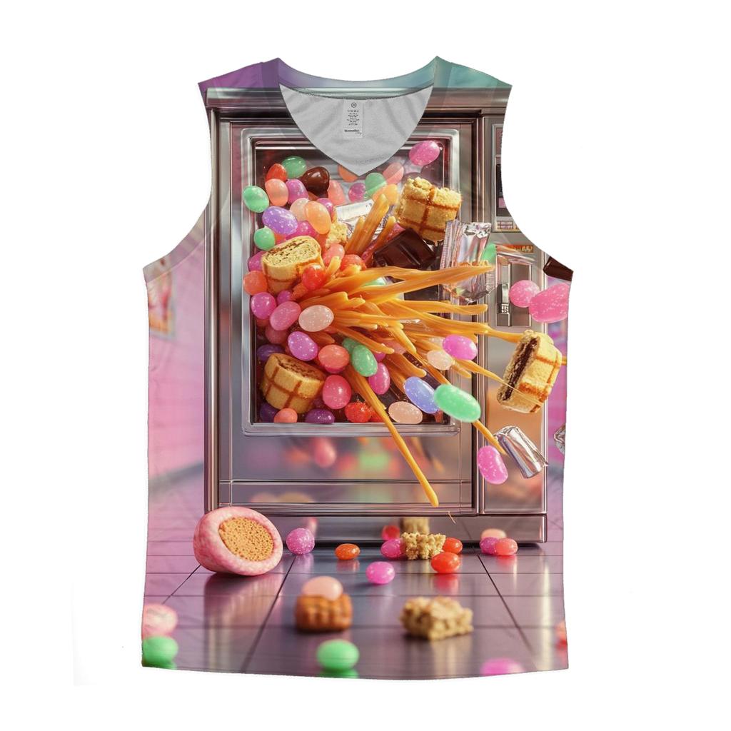 Retro Snack Vending Dreamscape trendy fitted tank tops