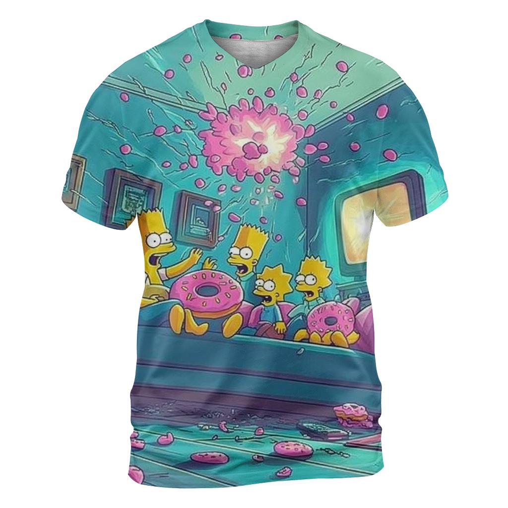 Springfield Housequake Couch Escape creative print fashion shirts