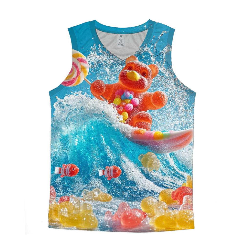 Gummy Reef Splash Parade casual summer tank tops
