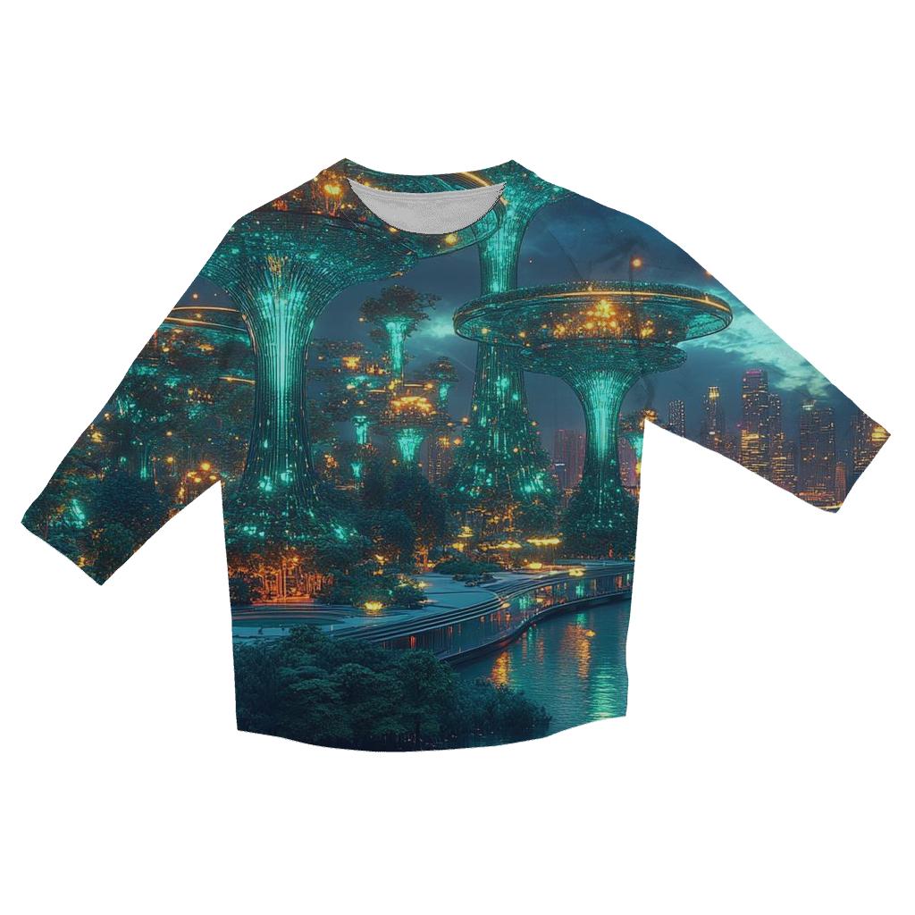 Gardens By The Bay - Singapore custom 3/4 sleeve shirts