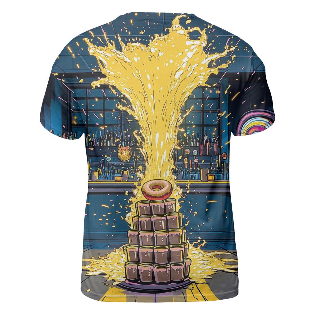 Moes Neon Spill Dimension trendy printed shirt styles