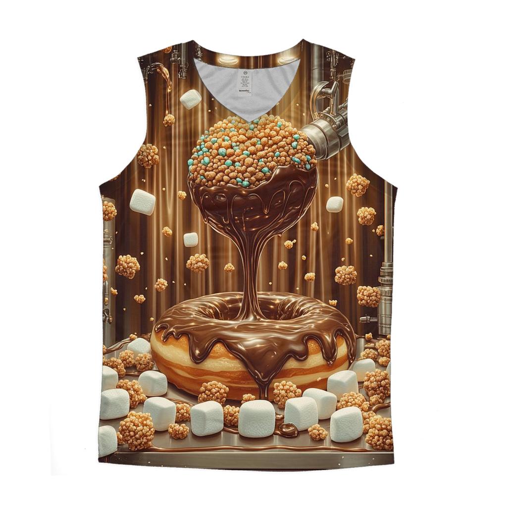 Chocolate Meteor Workshop graphic print tank tops