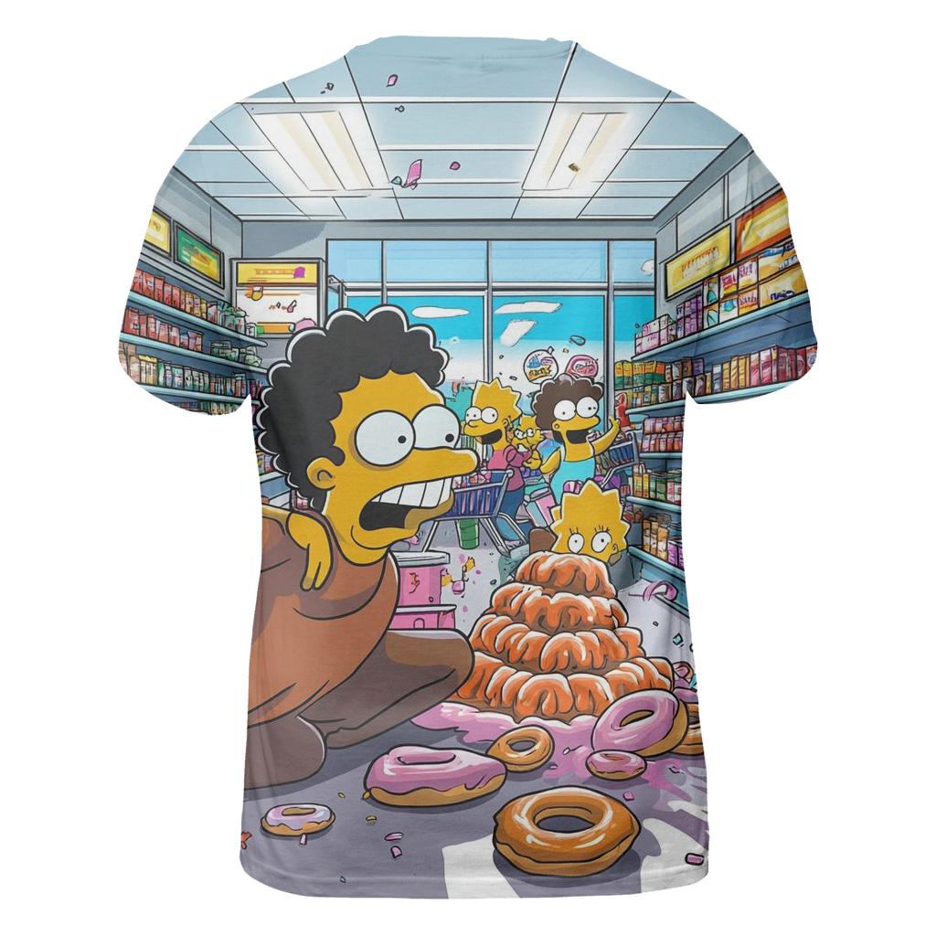 Kwik E Mart Cosmic Checkout Stampede statement graphic shirts