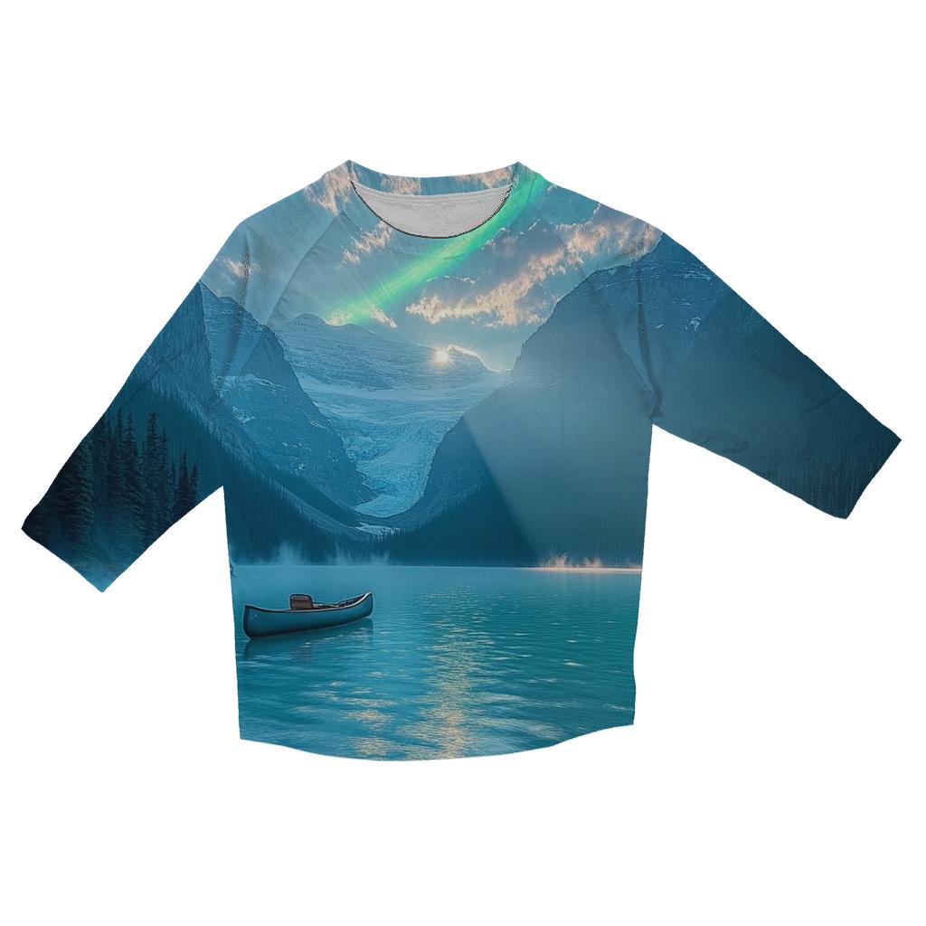 Banff Lake Louise - Banff custom 3/4 sleeve shirts