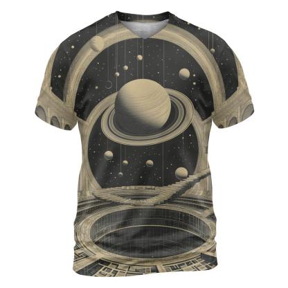 M C Escher Inspired Solar System Staircase Observatory statement graphic shirts