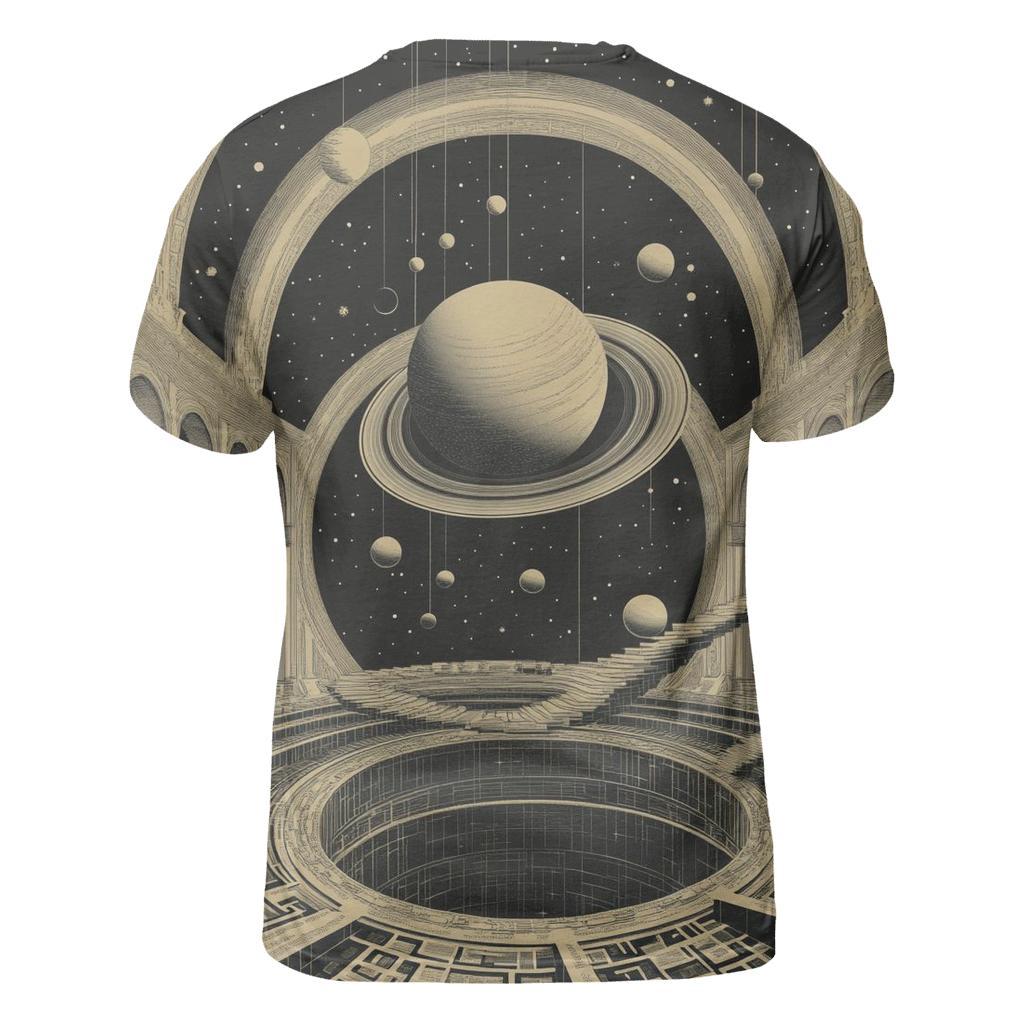 M C Escher Inspired Solar System Staircase Observatory statement graphic shirts