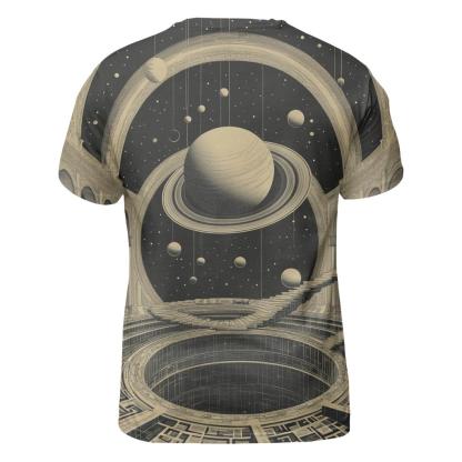 M C Escher Inspired Solar System Staircase Observatory statement graphic shirts