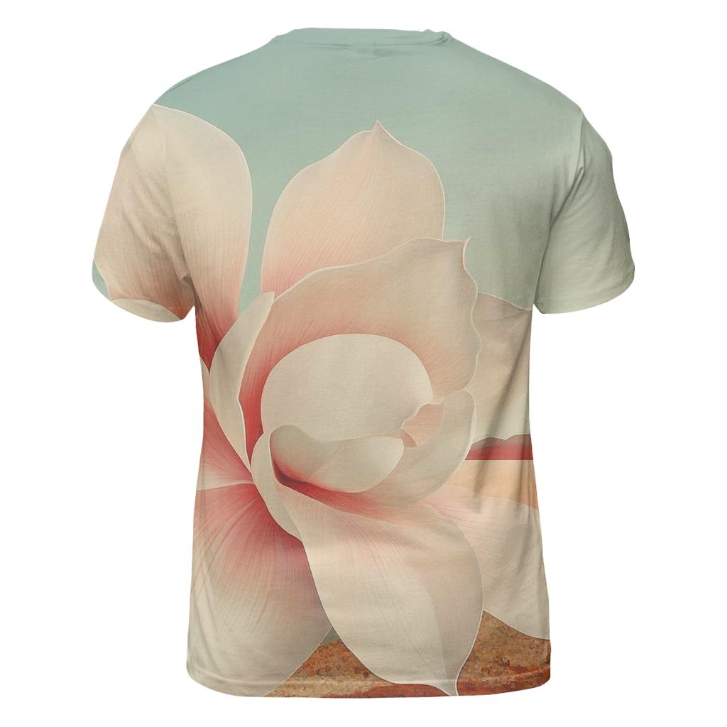 Georgia O Keeffe Inspired Orchid On Mars Horizon custom all-over print shirts
