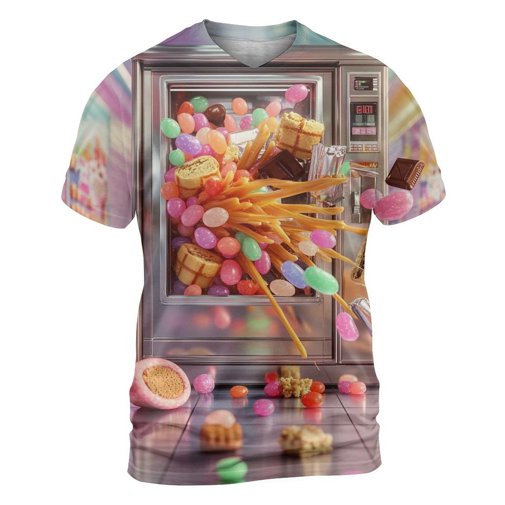 Retro Snack Vending Dreamscape statement graphic shirts