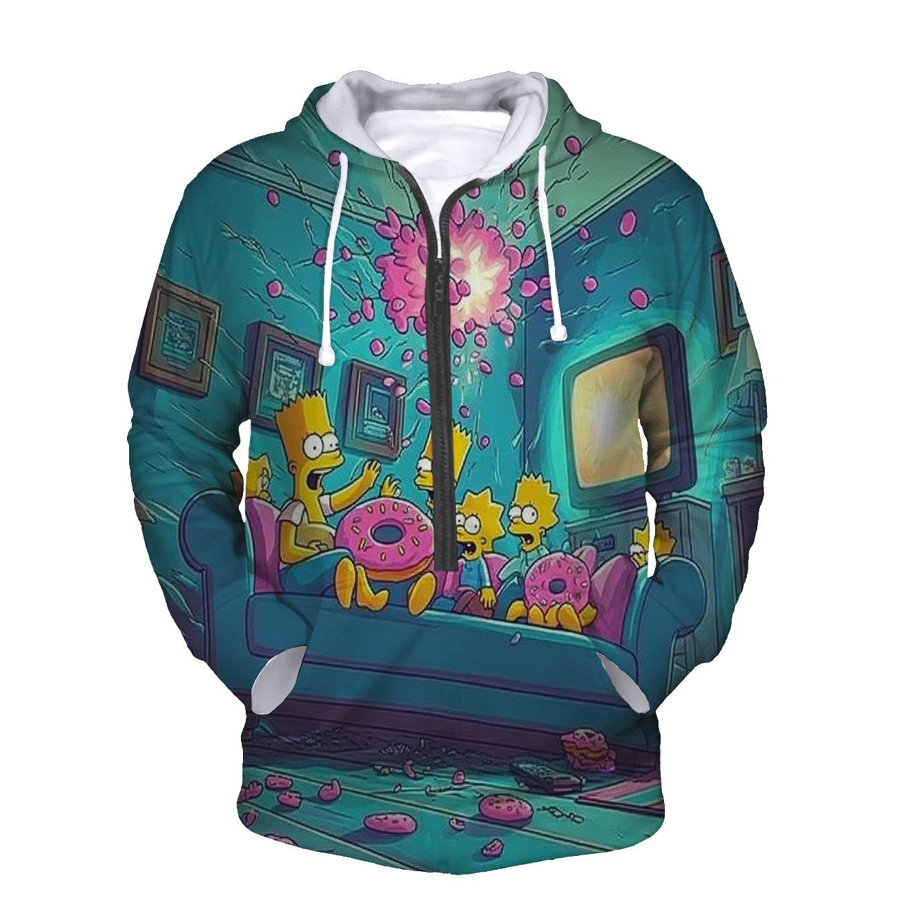 Springfield Housequake Couch Escape embroidered hoodies