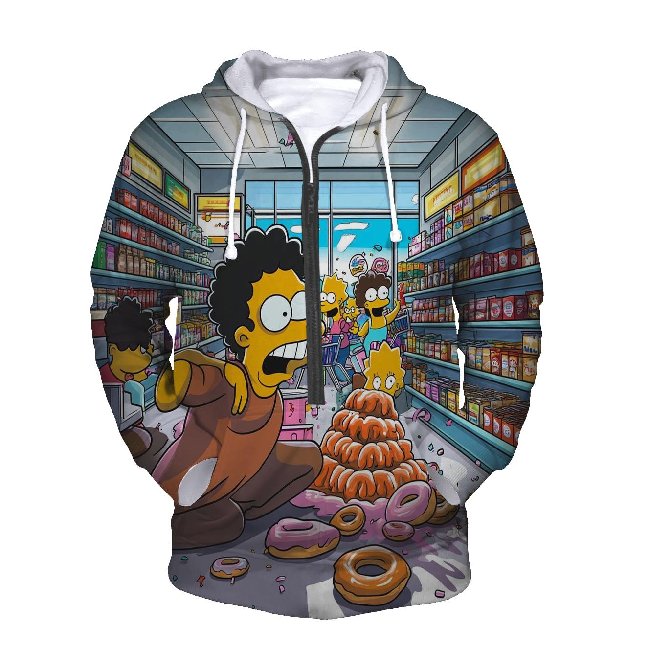 Kwik E Mart Cosmic Checkout Stampede embroidered hoodies