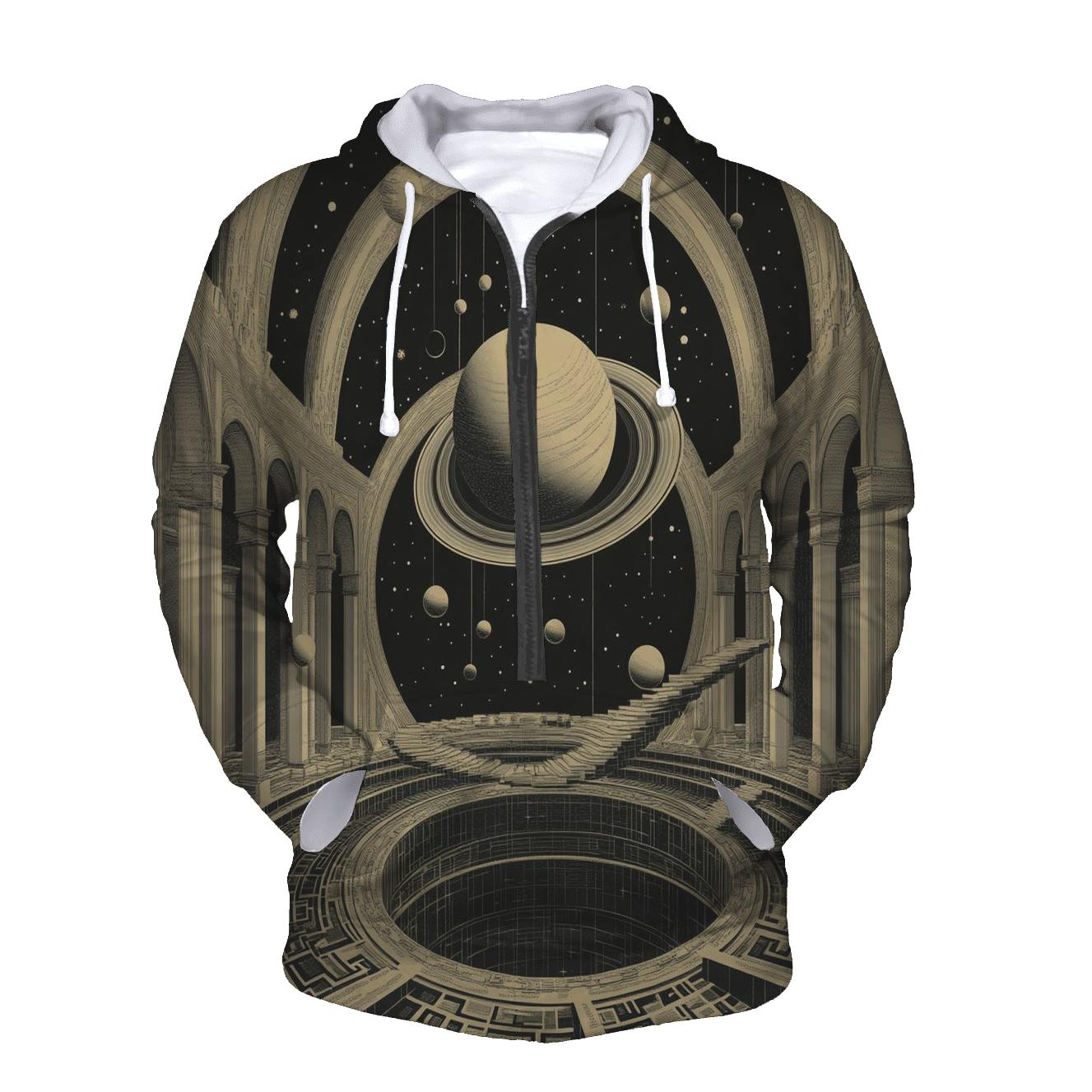 M C Escher Inspired Solar System Staircase Observatory hoodies fashion