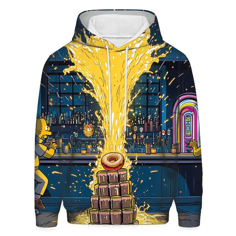 Moes Neon Spill Dimension premium hoodies