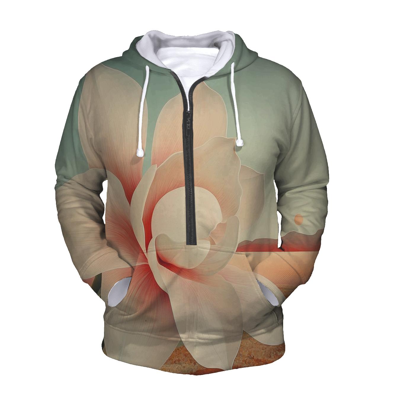 Georgia O Keeffe Inspired Orchid On Mars Horizon hoodie styles