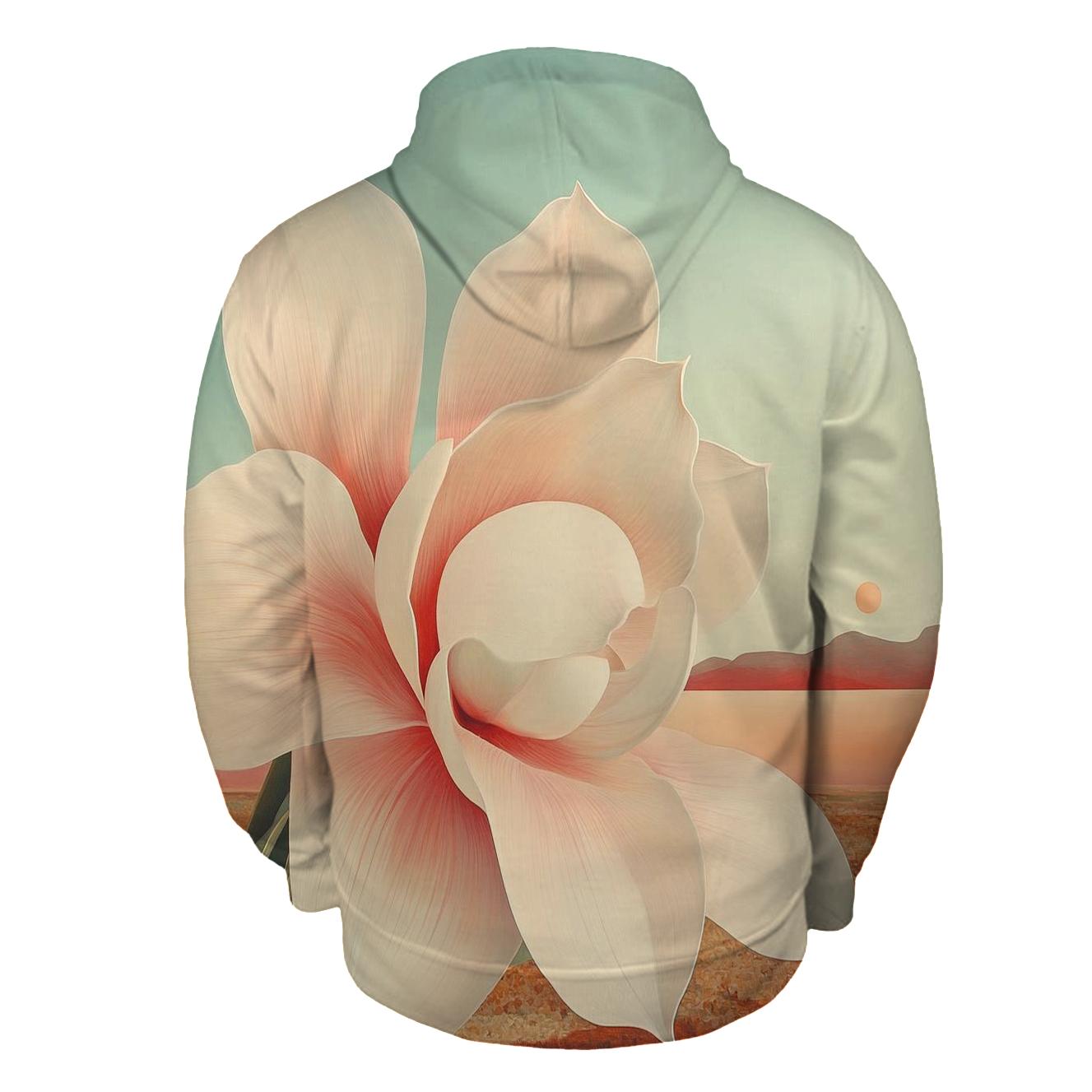 Georgia O Keeffe Inspired Orchid On Mars Horizon hoodie styles