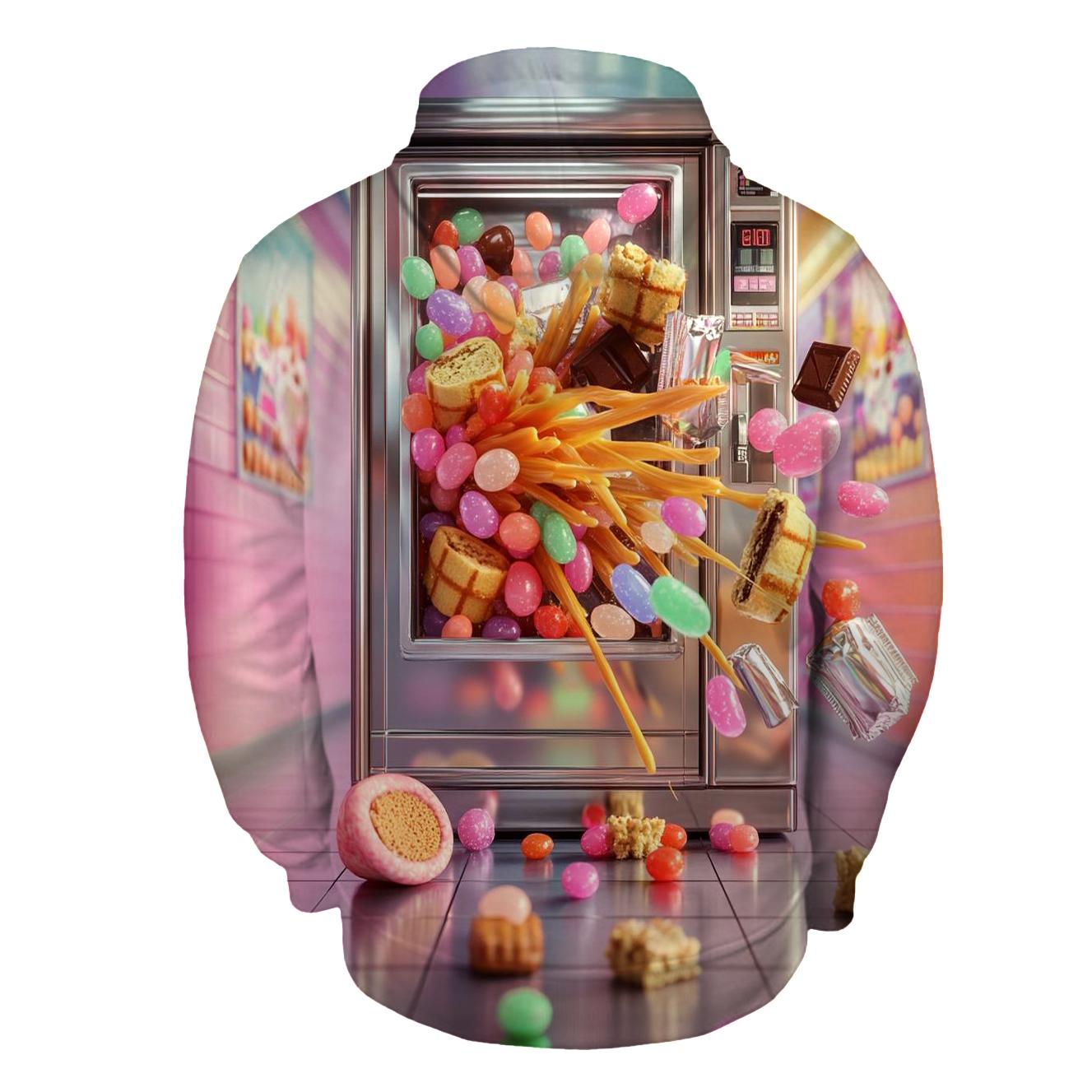 Retro Snack Vending Dreamscape zip-up hoodies