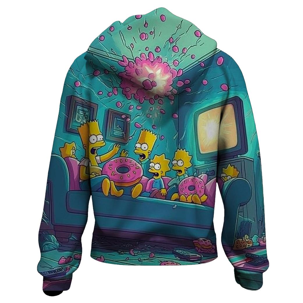 Springfield Housequake Couch Escape printed hoodies