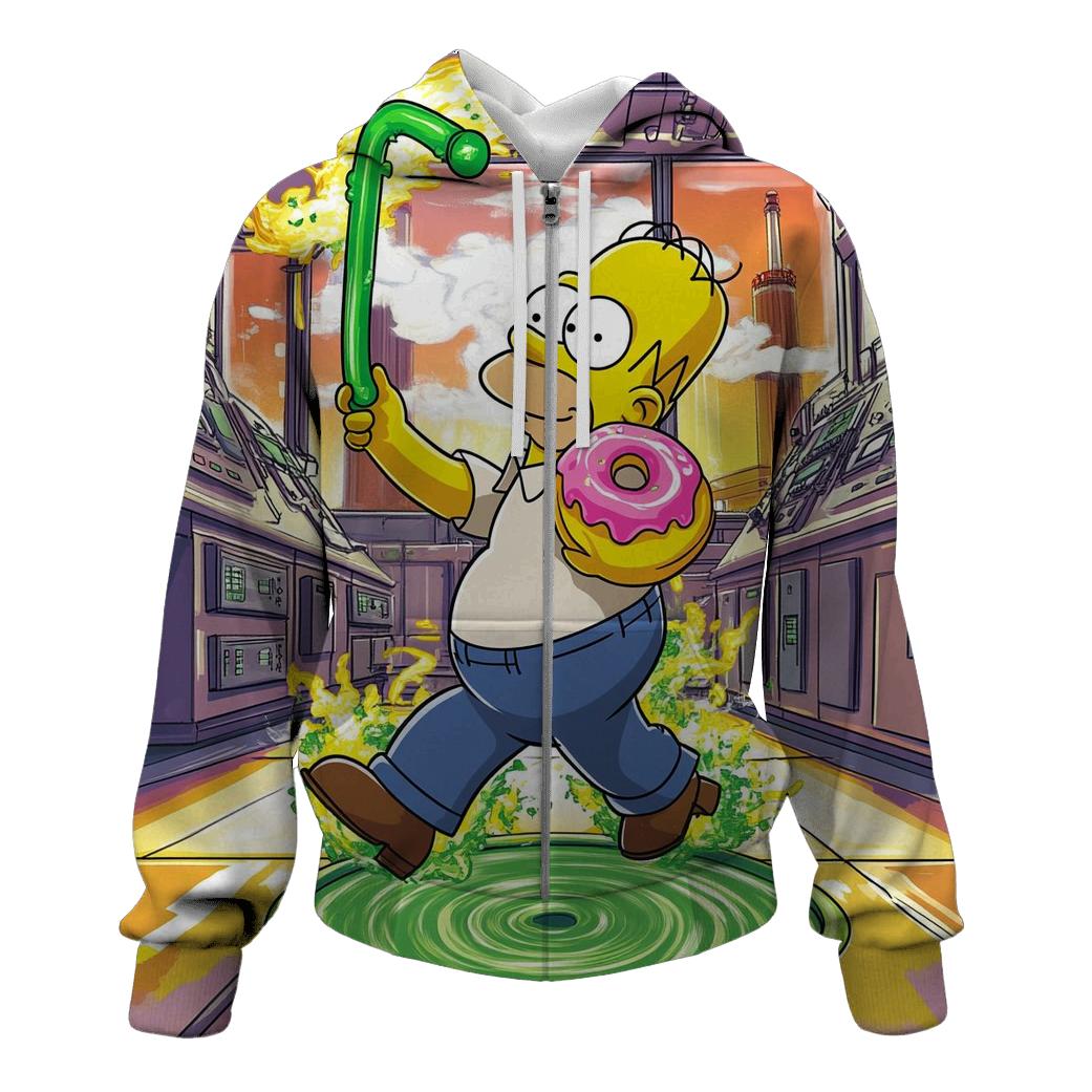 Nuclear Plant Sunset Safety Shuffle lightweight hoodies