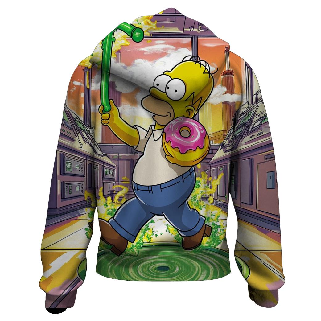 Nuclear Plant Sunset Safety Shuffle lightweight hoodies