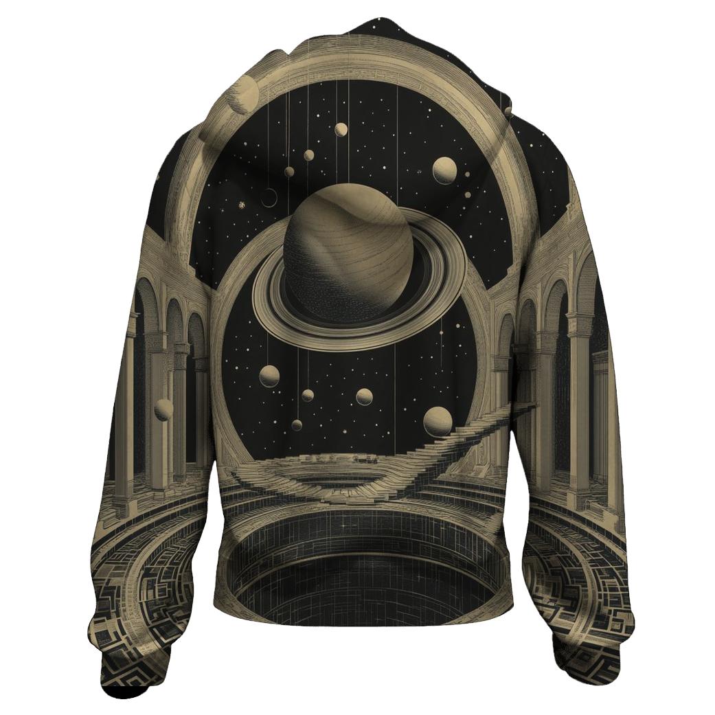 M C Escher Inspired Solar System Staircase Observatory hoodie styles