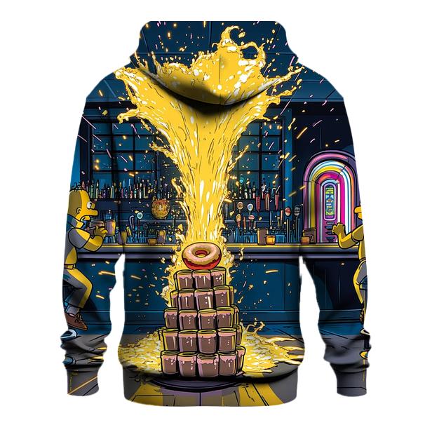 Moes Neon Spill Dimension graphic hoodies