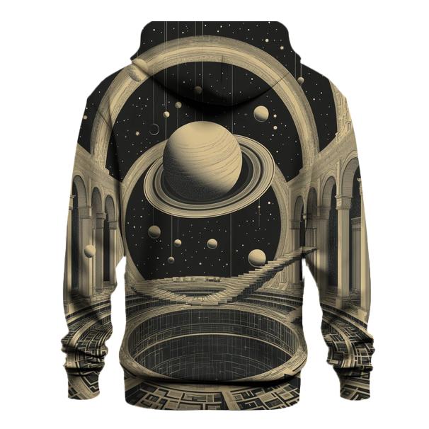 M C Escher Inspired Solar System Staircase Observatory hoodies fashion