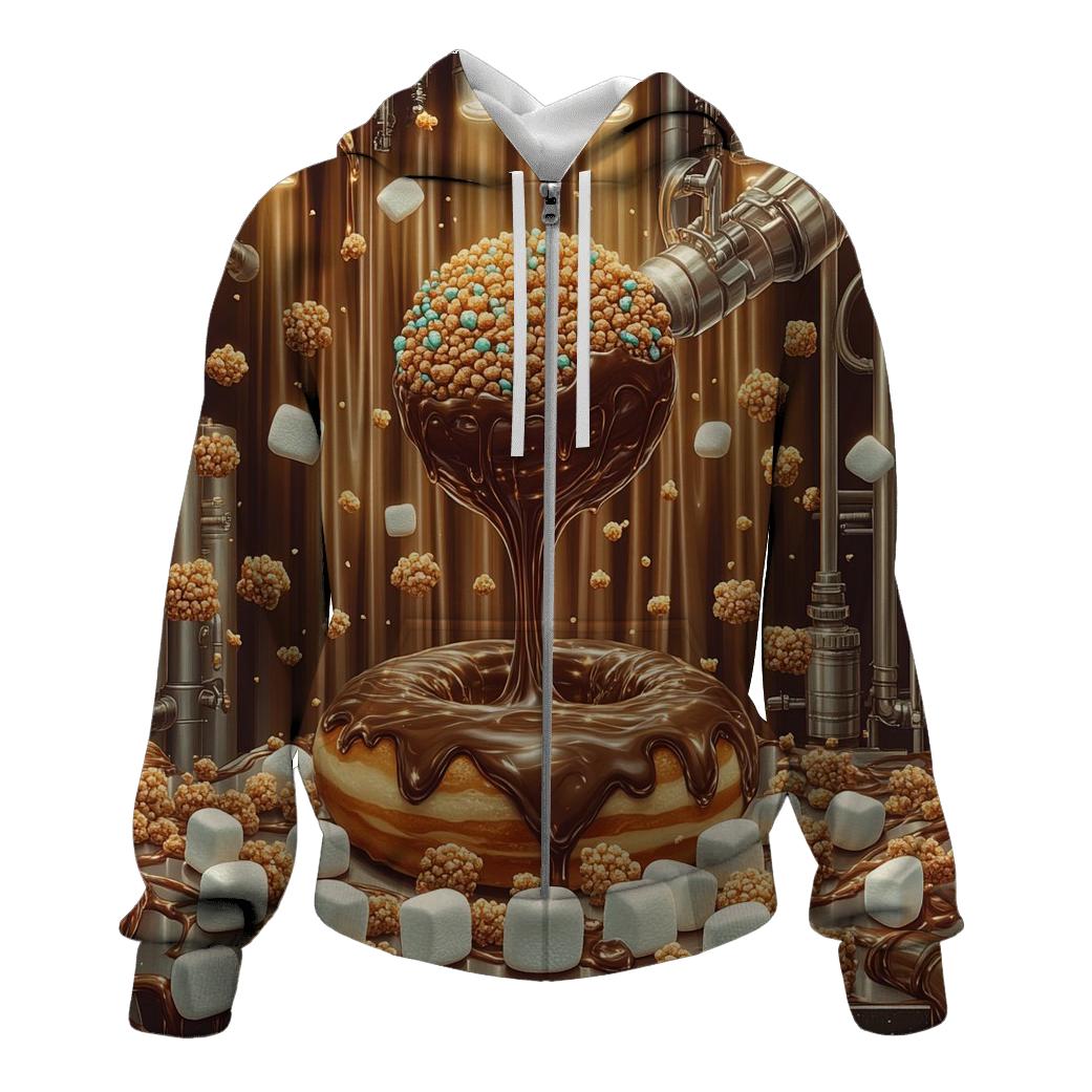 Chocolate Meteor Workshop embroidered hoodies