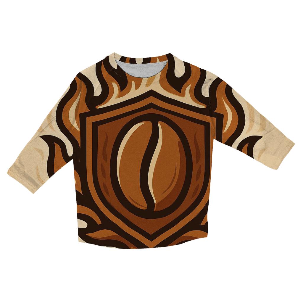 Roaster Flame Crest designer 3/4 sleeve blouses