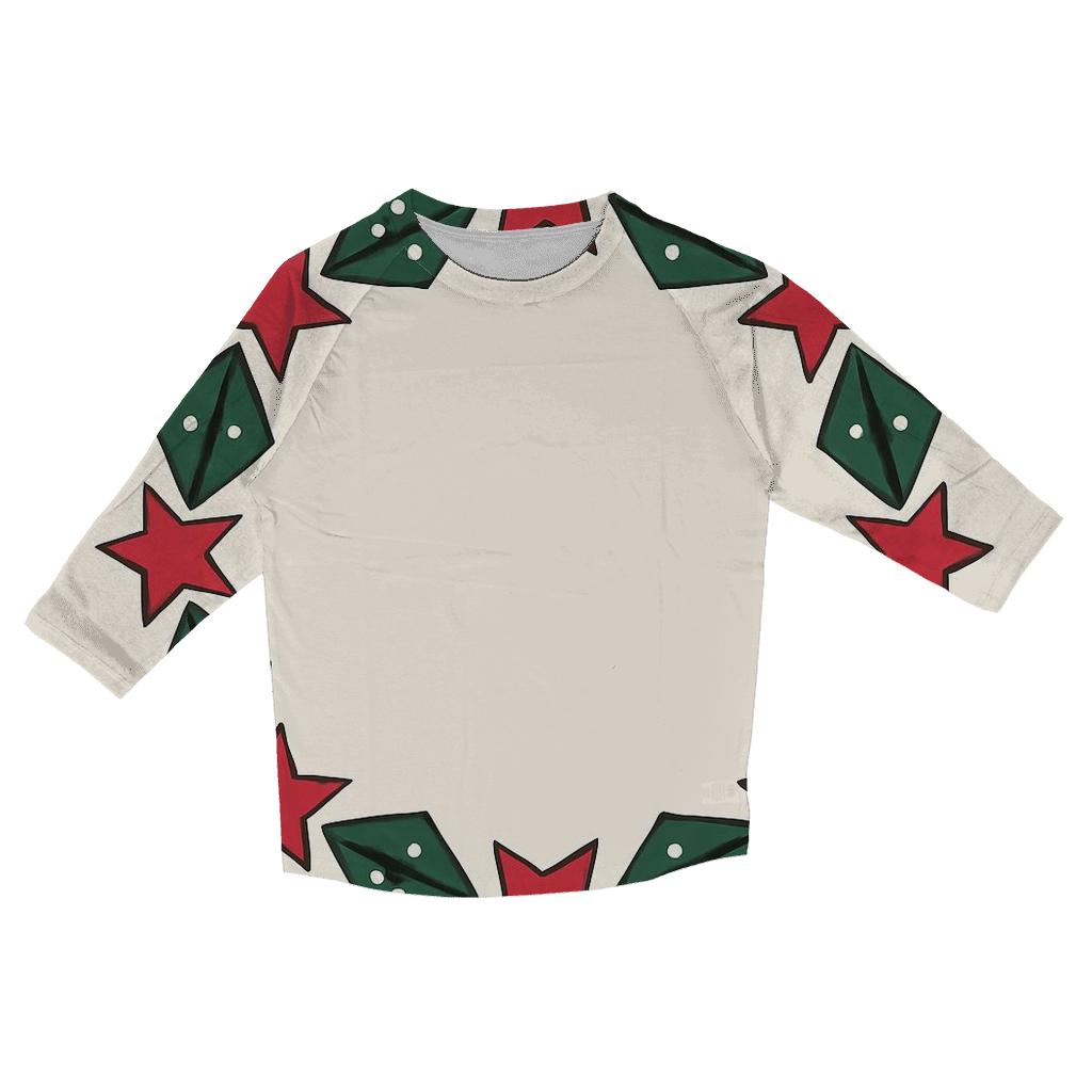 Starlit Holly Orbit Wreath cotton quarter sleeve shirts