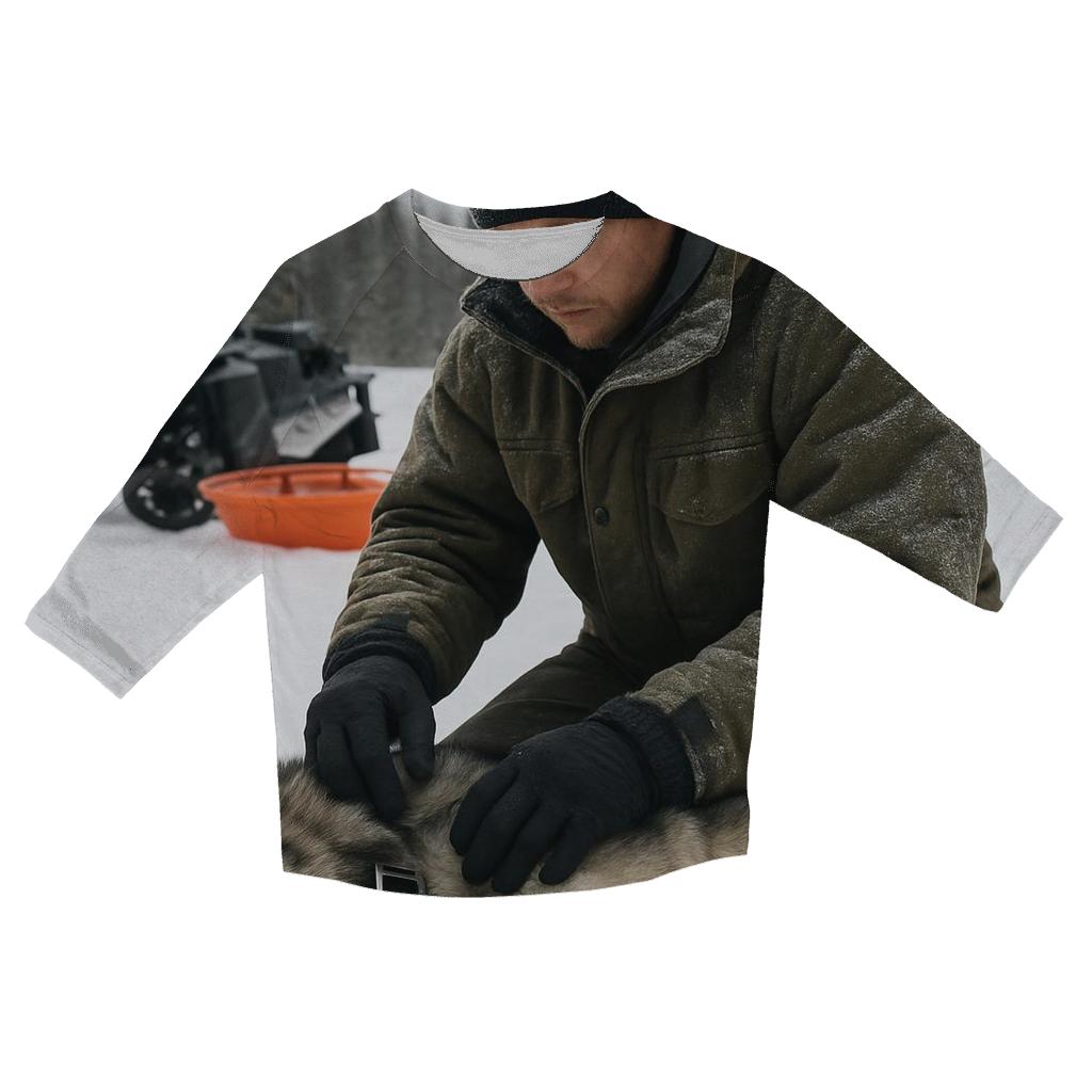 Radio Collar Health Check In Boreal Snowmobile Camp casual three quarter sleeve shirts