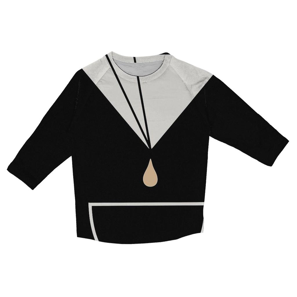 Filter Fold Geometry custom 3/4 sleeve shirts