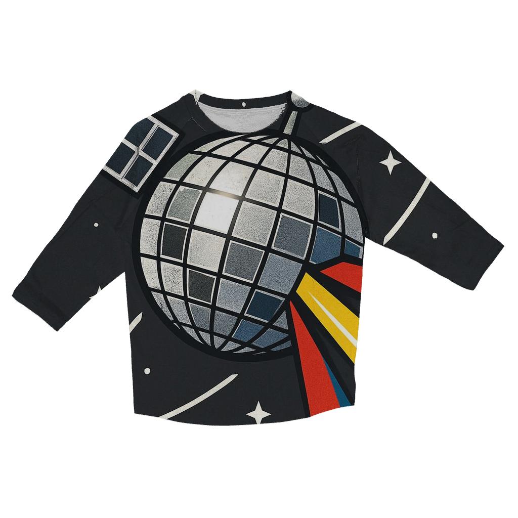 Disco Prism Satellite printed three quarter sleeve shirts