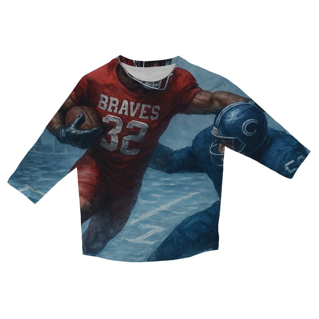 Icebound Gridiron Clash In The Windy Harbor custom 3/4 sleeve shirts