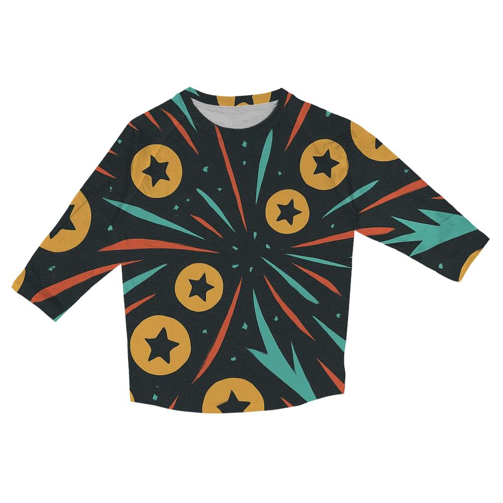 Arcade Comet Token Burst fashion 3/4 sleeve shirts