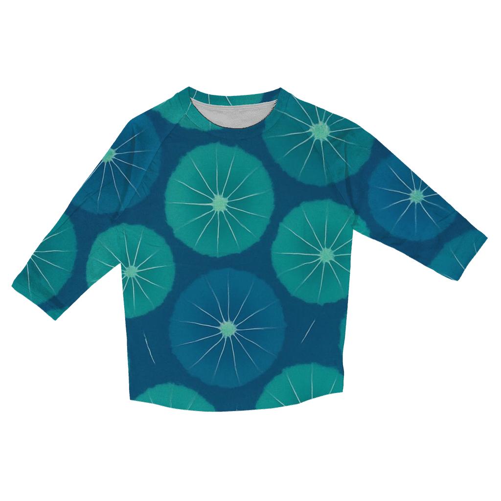 Kumo Spider Burst Star Nursery casual three quarter sleeve shirts