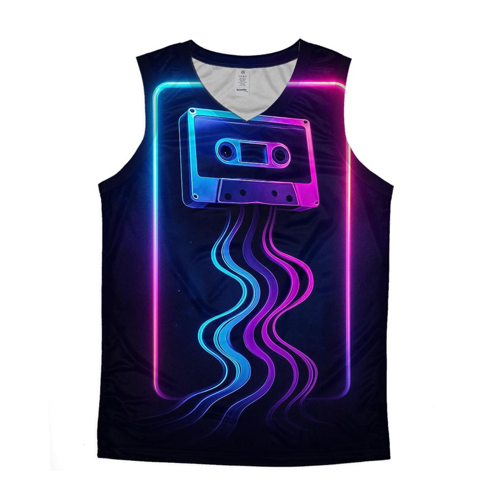 Neon Mixtape Portal designer workout tanks