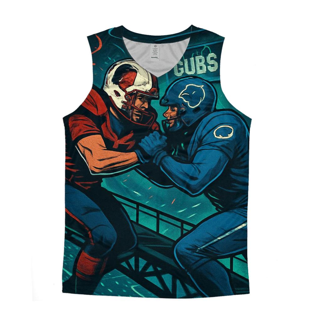 Rooftop Rumble Above Wrigley Streetlights designer workout tanks