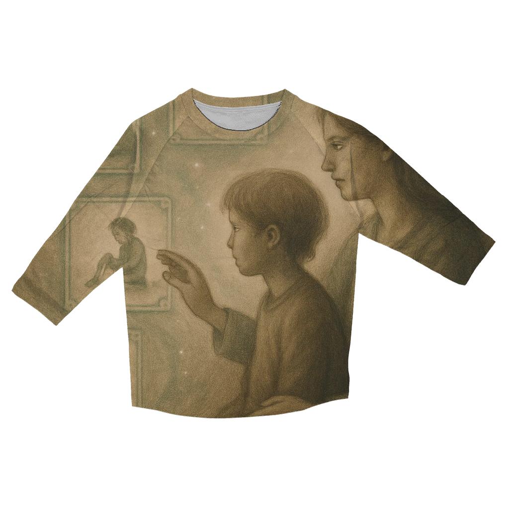 The Invisible Archive A Mothers Memory Holding Every Version Of You custom 3/4 sleeve shirts