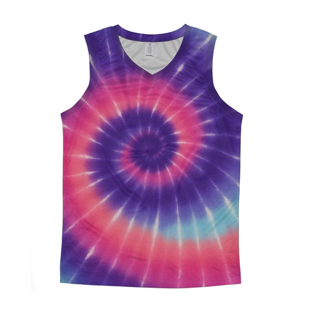 Nebula Spiral Overdye Whorl casual summer tank tops