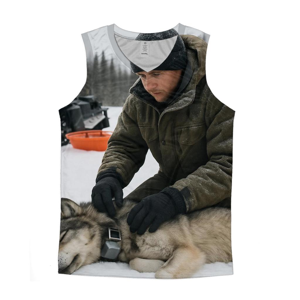 Radio Collar Health Check In Boreal Snowmobile Camp cotton sleeveless tops