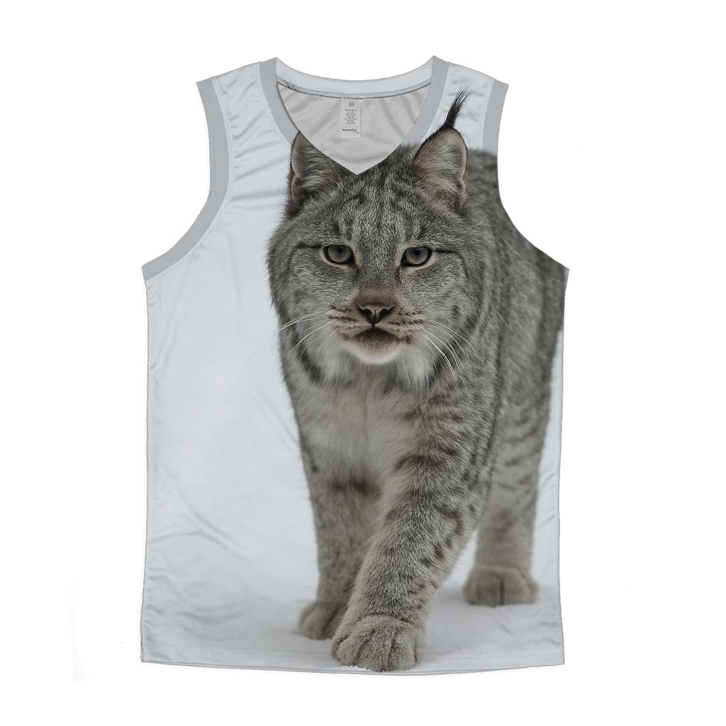 Boreal Stillness Lynx personalized athletic tanks