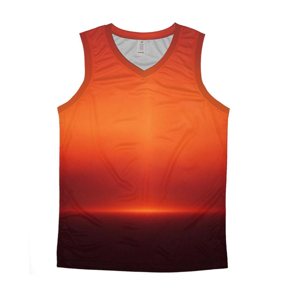 Molten Apricot Horizon sports performance tank tops
