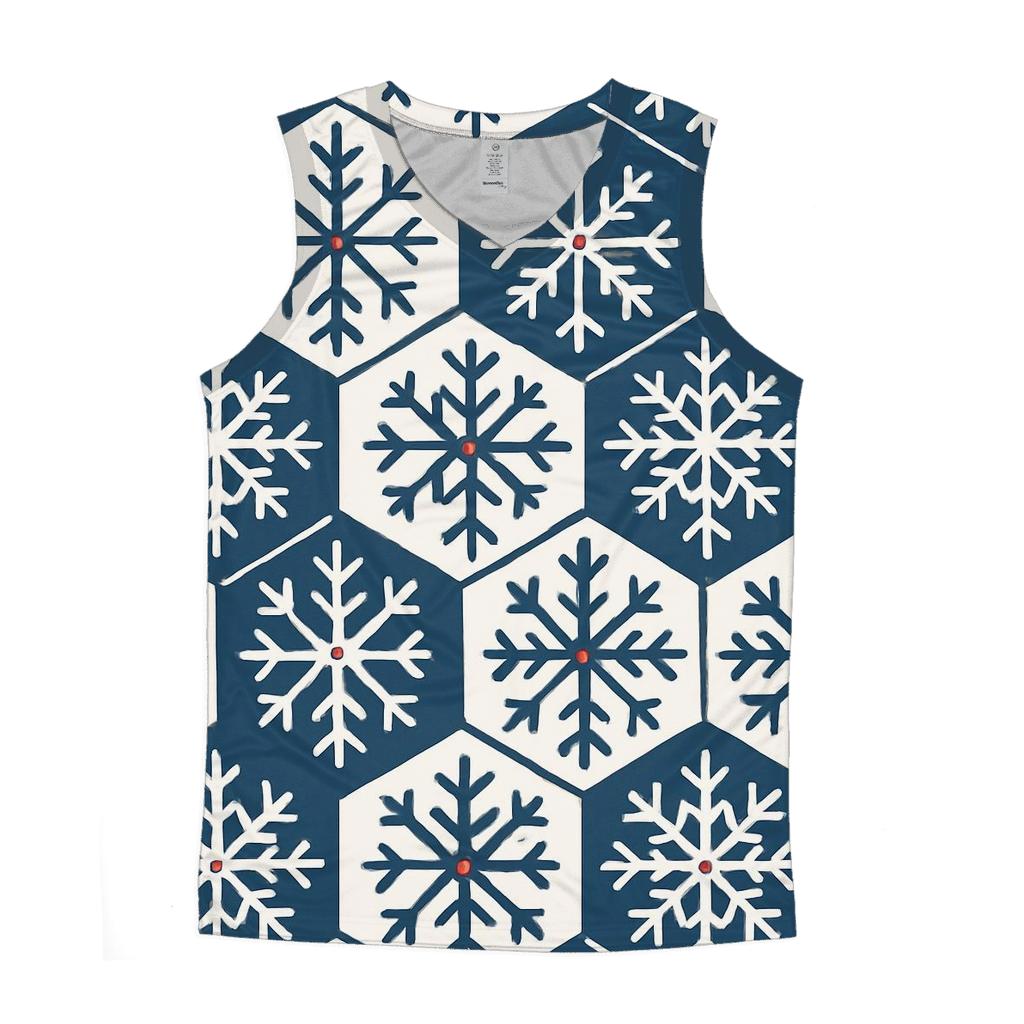 Snowflake Constellation Tessellation sports performance tank tops
