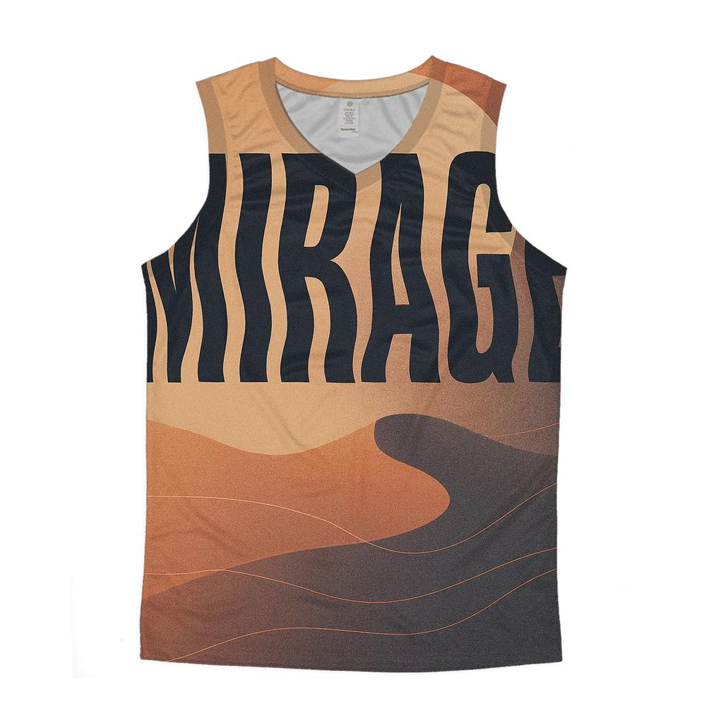Desert Moon Mirage Typography Poster cotton sleeveless tops