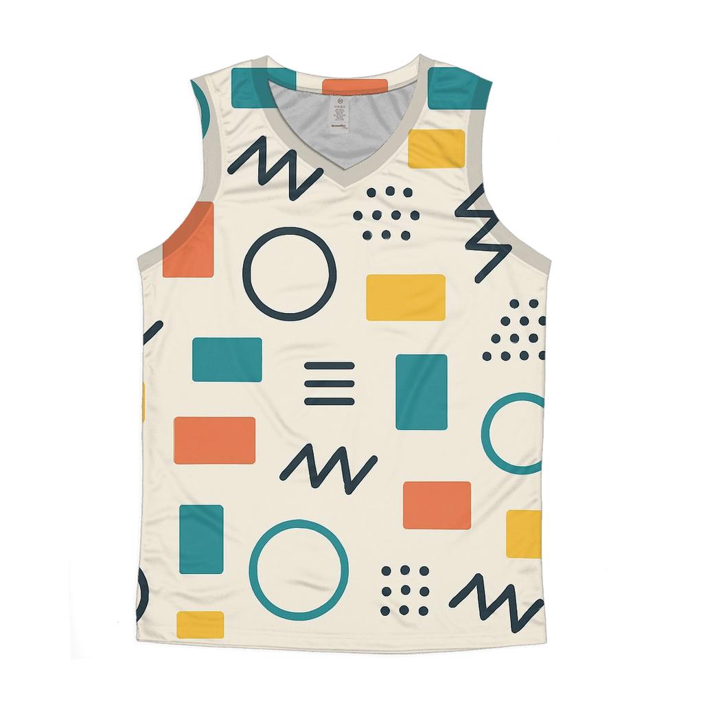 Memphis Space Station Tiles stylish racerback tanks