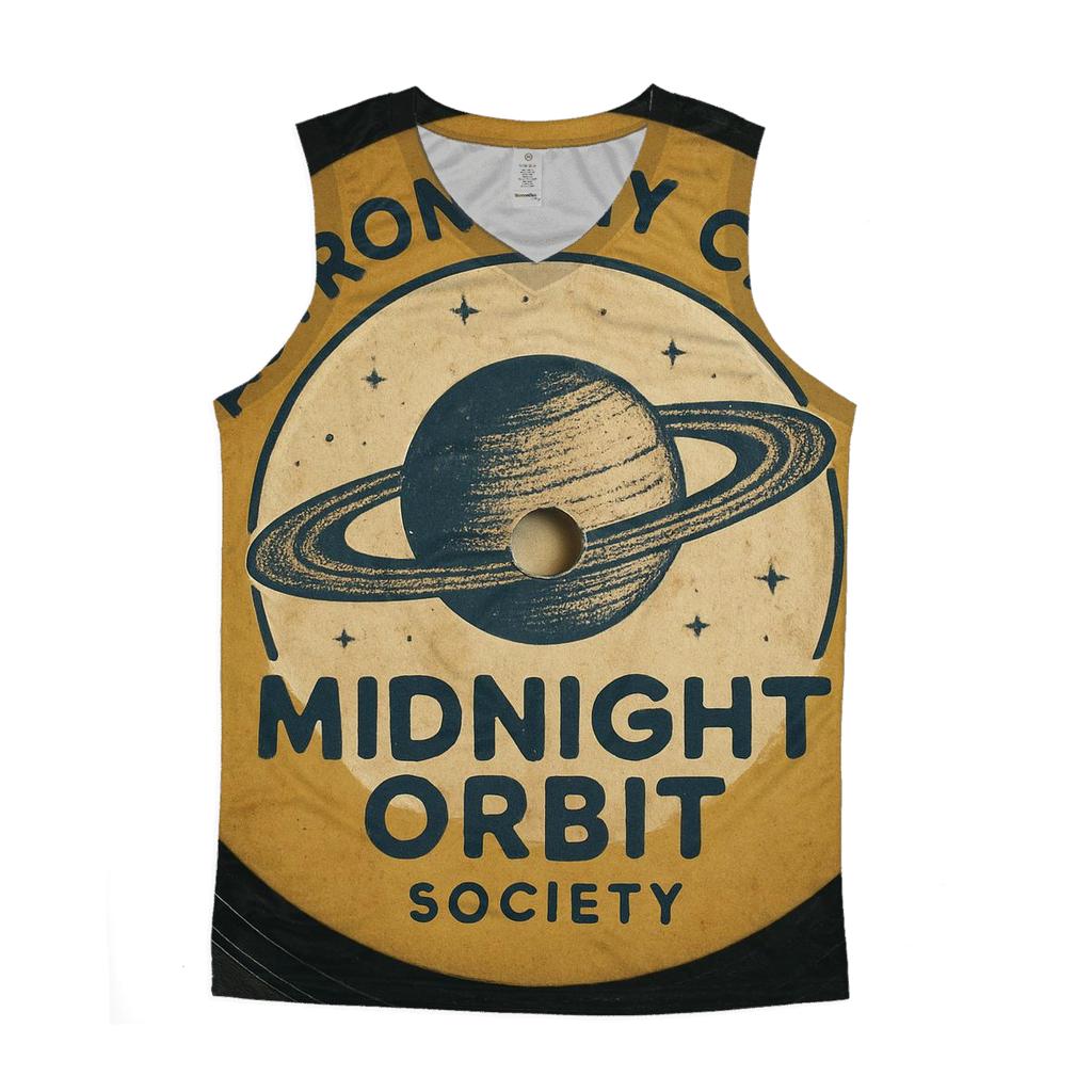 Faded Astronomy Club Vinyl Label designer workout tanks