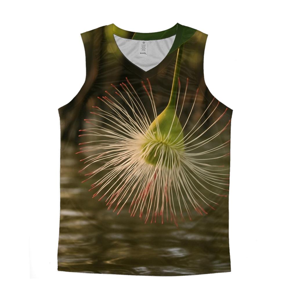 Mangrove Apple Blossom In Brackish Estuary custom tank tops