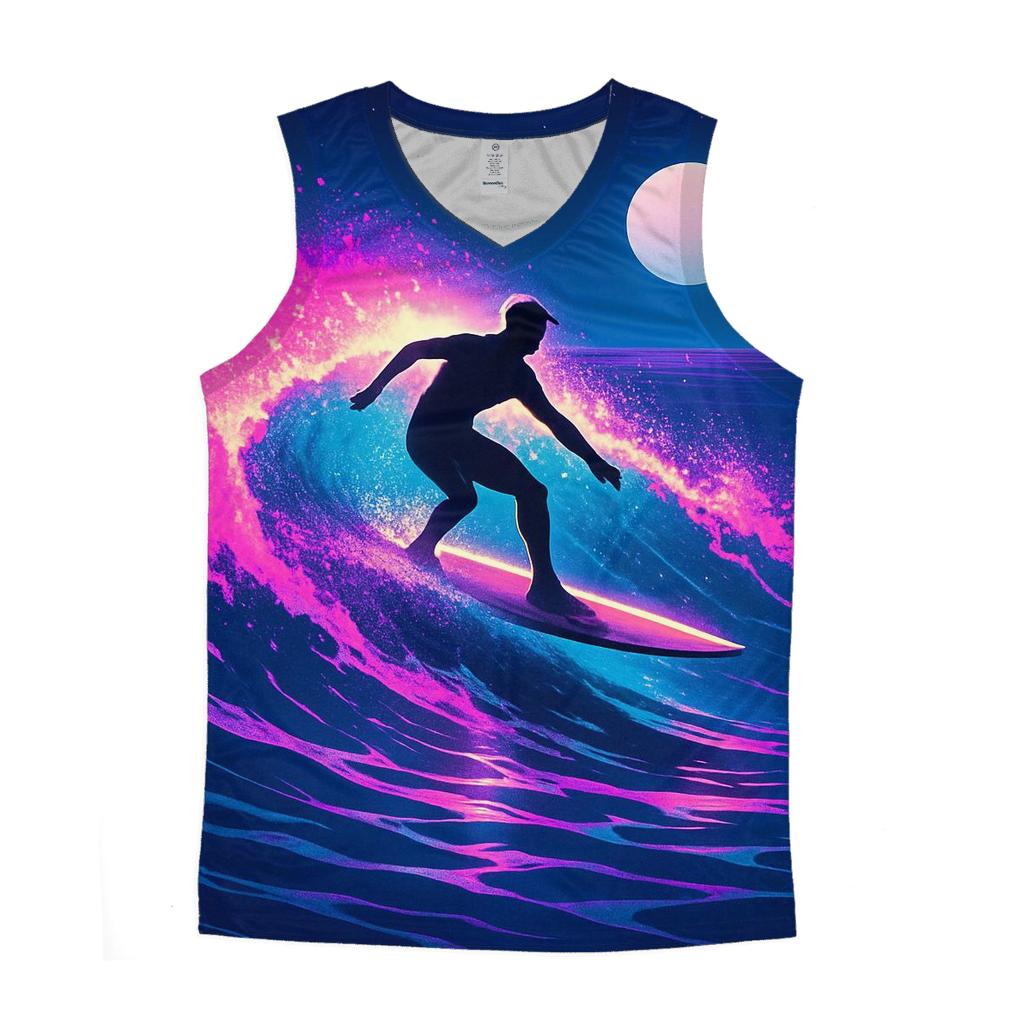 Neon Tides Longboard Surf Session stylish racerback tanks