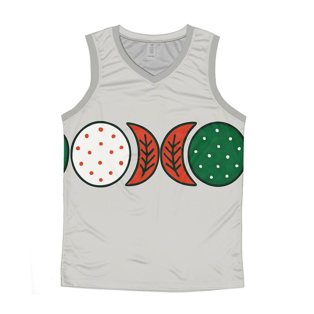 Pine And Ornament Moon Phases trendy fitted tank tops